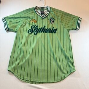 Harry Potter Slytherin Baseball Jersey Green Pinstripe Mens Large BoxLunch